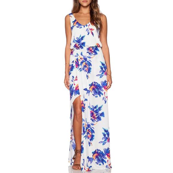 Show Me Your Mumu Kendall Maxi Dress in Petal Paint Size S - Picture 1 of 7